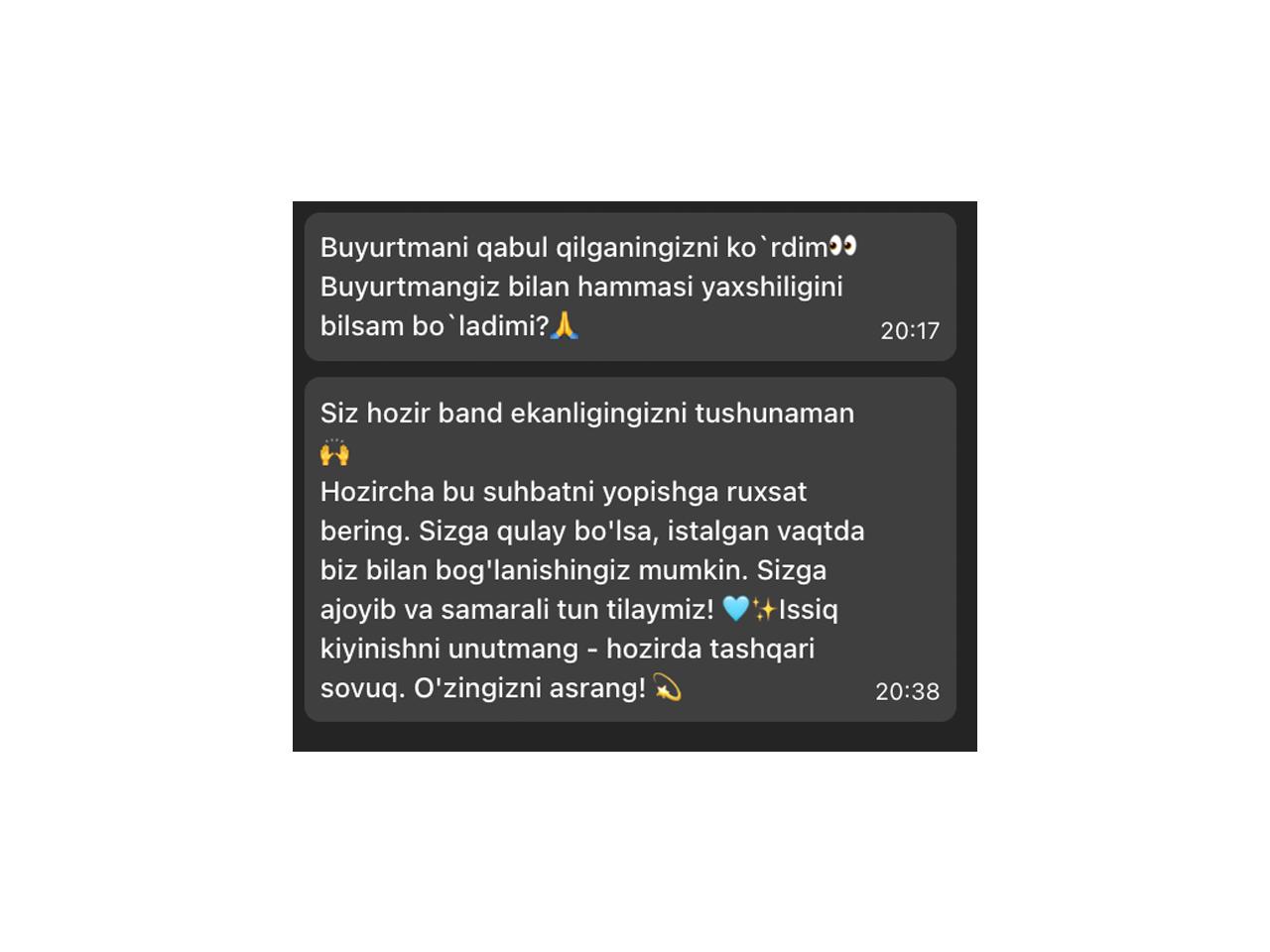 Takrorlashdan charchamasam kerak, yuqori servis — barqaror biznes kaliti